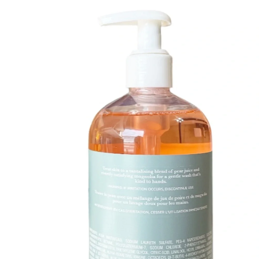 NEW! Crabtree & Evelyn PEAR & PINK MAGNOLIA Uplifting Hand Wash 🍐🌸🍐